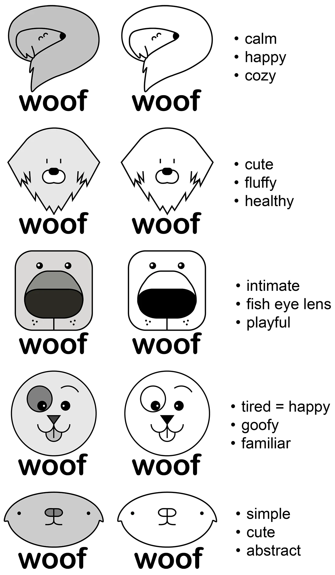 6 Black White and Gray Logos